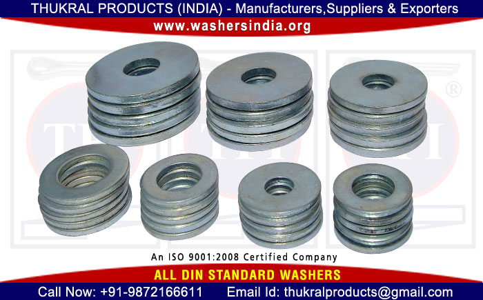 plain washers flat washers manufacturers exporters suppliers distributors in India Punjab Ludhiana