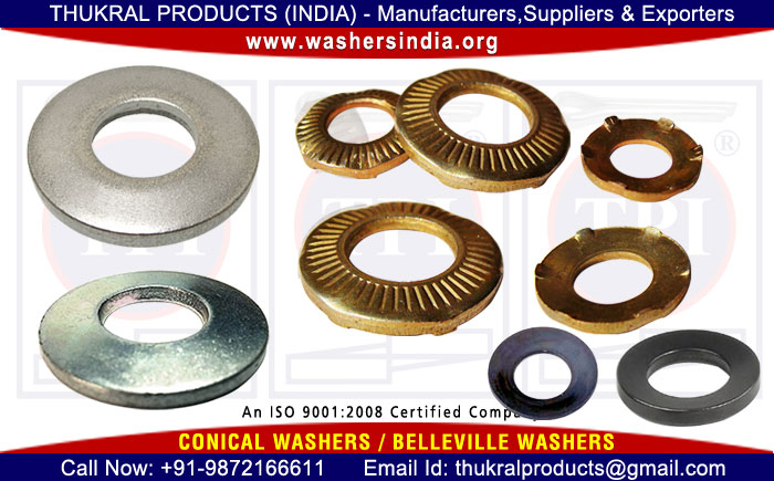 conical washers belleville washers manufacturers exporters suppliers distributors in India Punjab Ludhiana