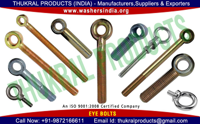 eye bolts manufacturers exporters suppliers distributors in India Punjab Ludhiana