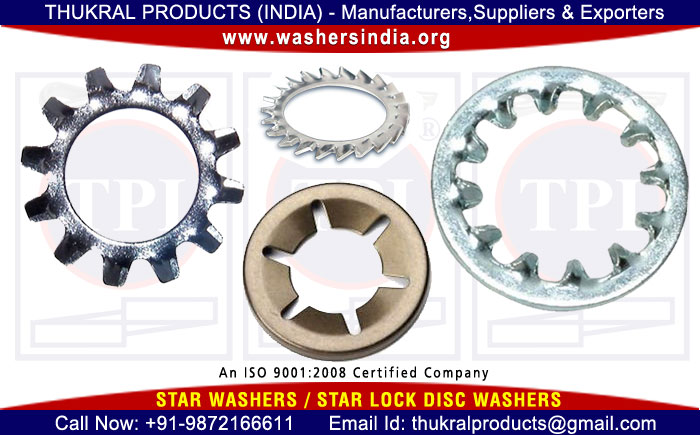 star washers star lock disk washers manufacturers exporters suppliers distributors in India Punjab Ludhiana