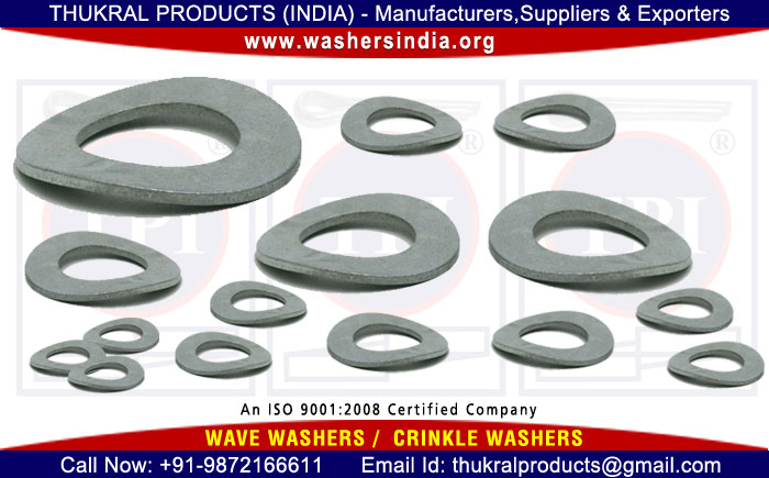 wave washers crinkle washers manufacturers exporters suppliers distributors in India Punjab Ludhiana